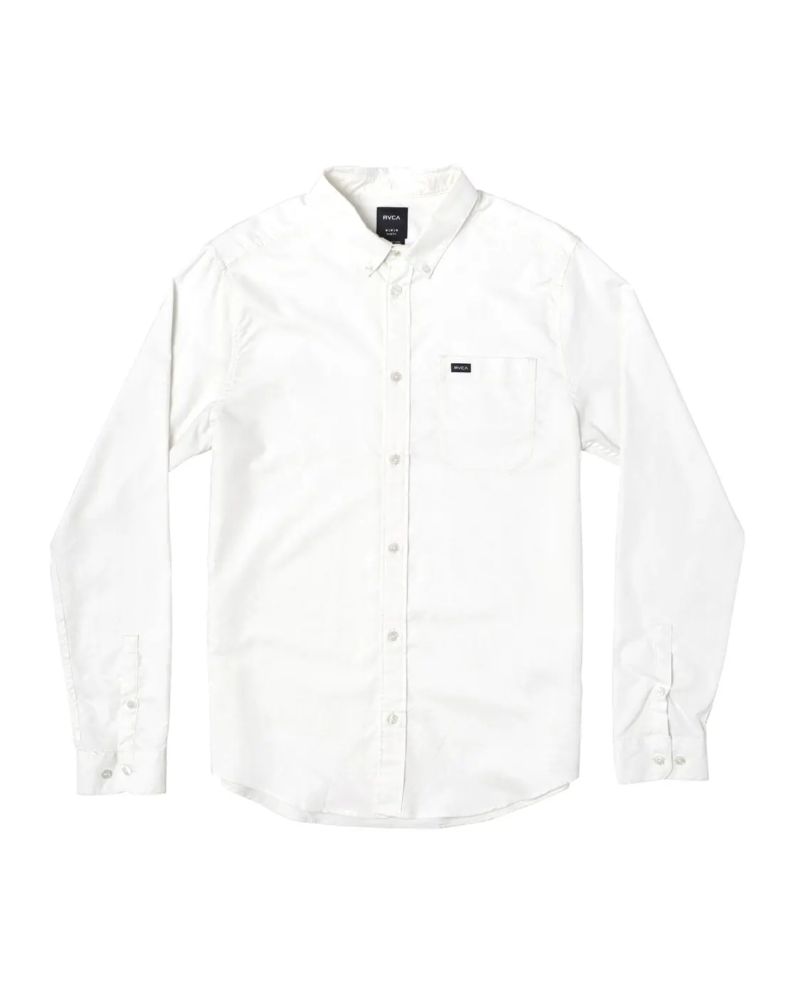 Rvca That'll Do Stretch L/S Button Up Shirt - White 1