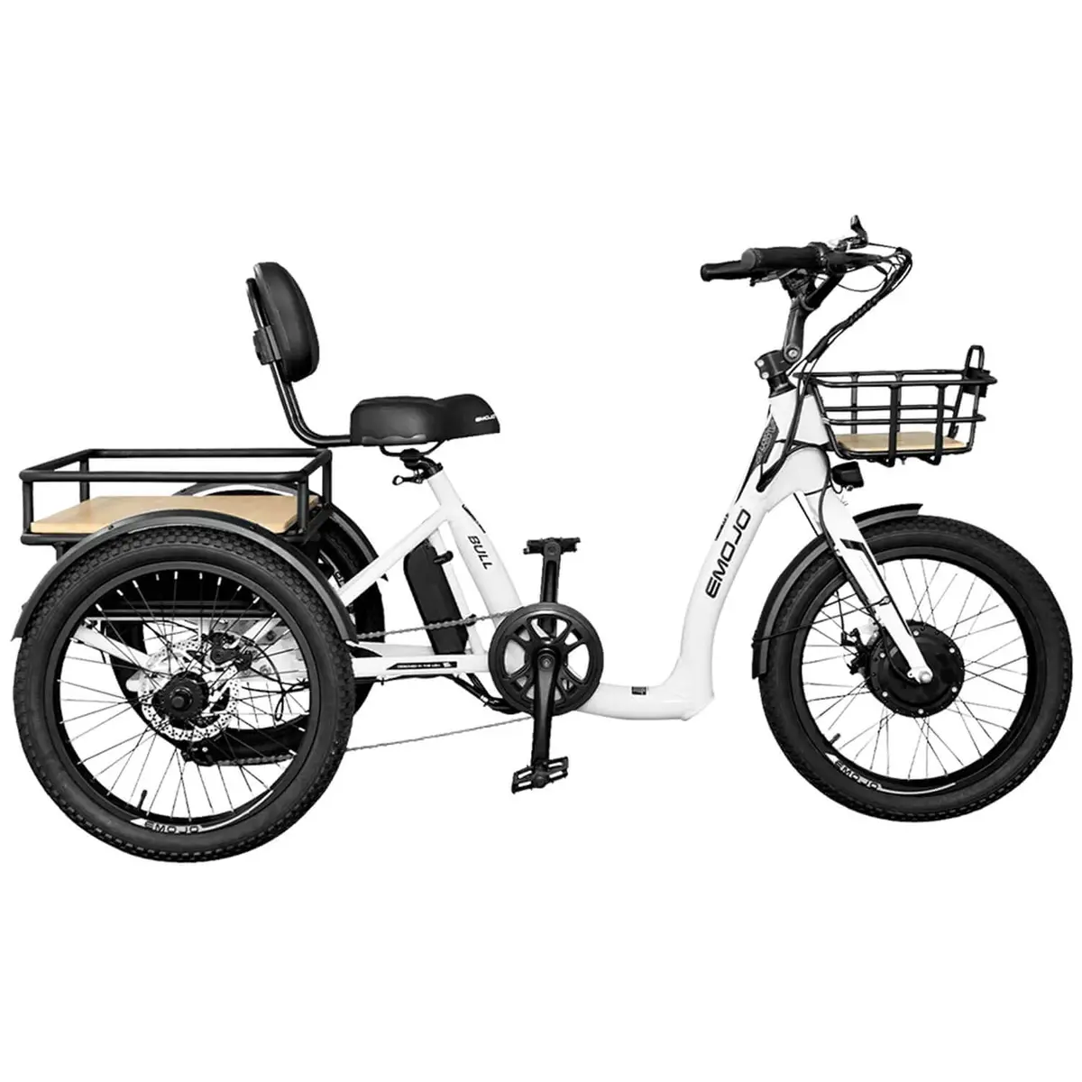 Emojo Bull 48V 500W Step-Thru Utility Electric Trike