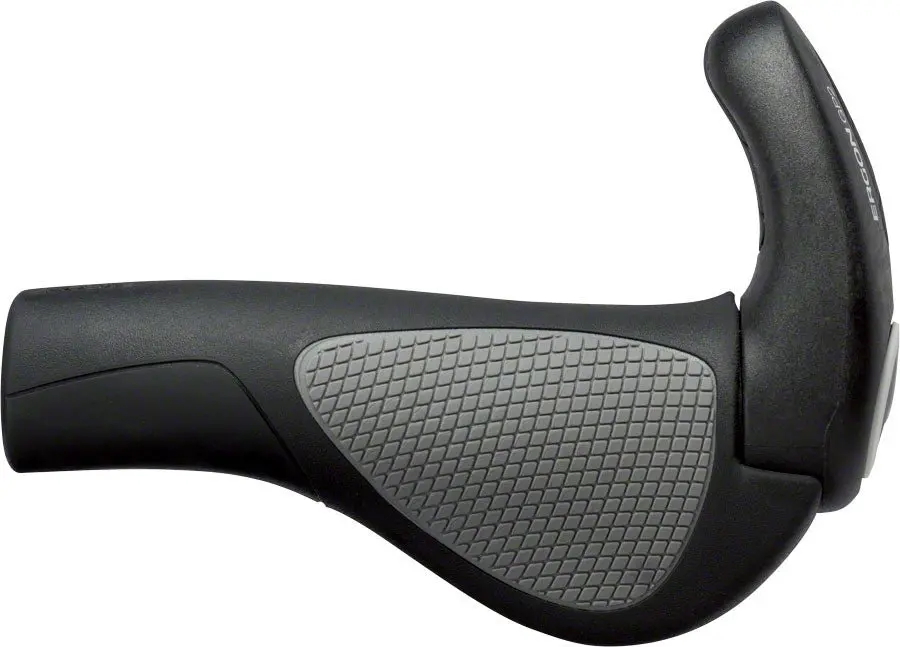Ergon Gp2 Grips - Black/Gray, Lock-On, Large 1