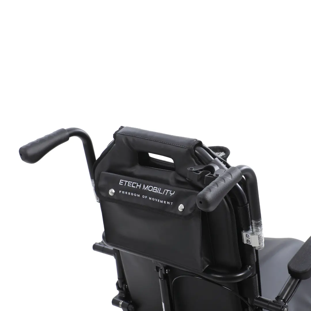 Etech Mobility Attendant Push Handles – Detachable Push Handles For Electric Wheelchairs 1