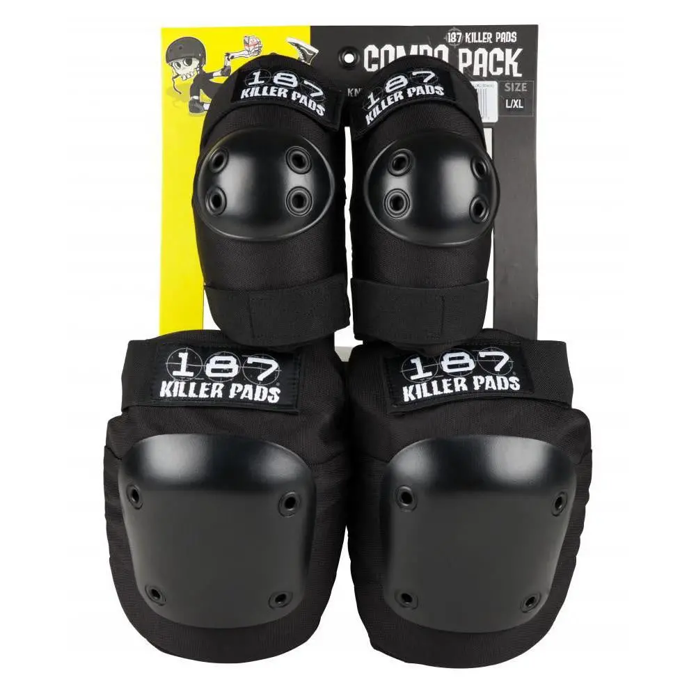 187 Knee/Elbow Pad Combo Pack - Black 1