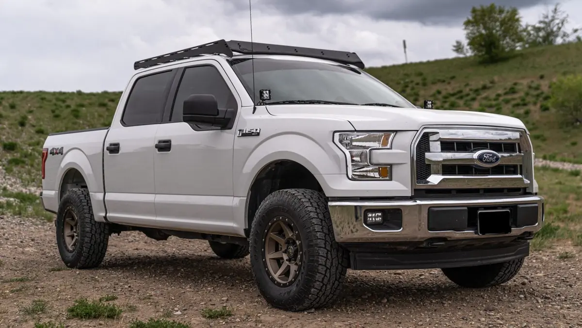 Prinsu Roof Rack For 2015-2017 Ford F150 & Raptor Supercrew- Black Powder Coat 1