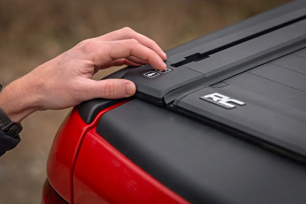 Rough Country Powered Electric Retractable Tonneau Cover For 2021-2026 Ram Trx - 5' 7" Bed 2
