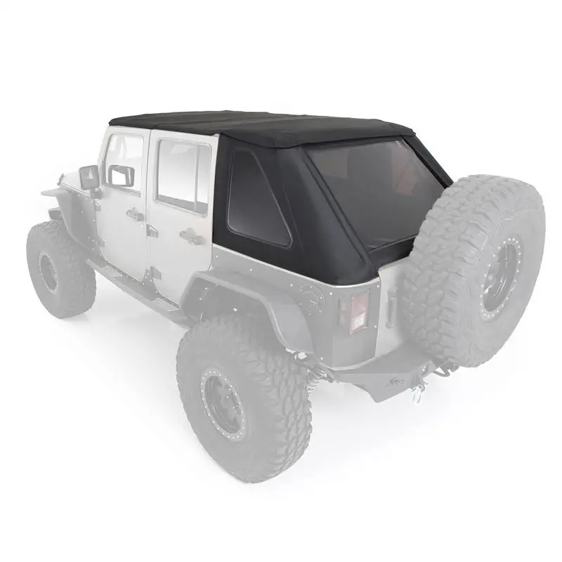 Smittybilt Bowless Combo Top & Tinted Windows For 2007 - 2018 Jeep Wrangler Jk 4 Door- Recon Recovery 1