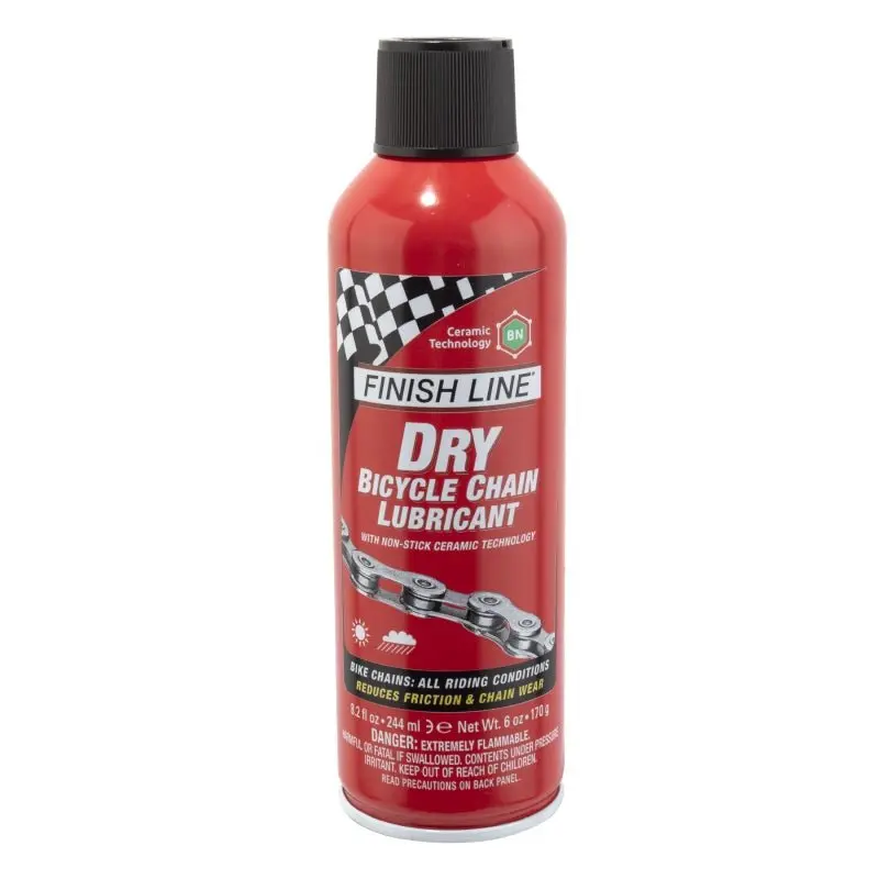 Finish Line Ceramic Technology Dry Chain Lube - 8Oz Spray 1