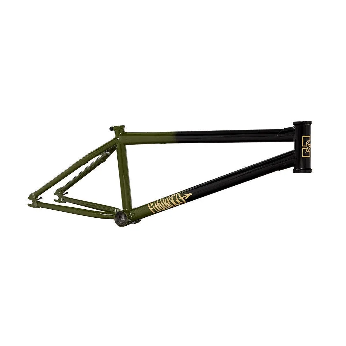 Fit Shortcut Bmx Frame - Gloss Black/Army Green Fade - 21" 1