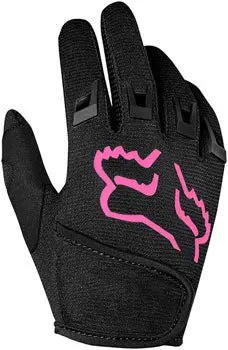 Fox Racing Kids Dirtpaw Gloves - Black/Pink, Full Finger, Children's, K-Small 1