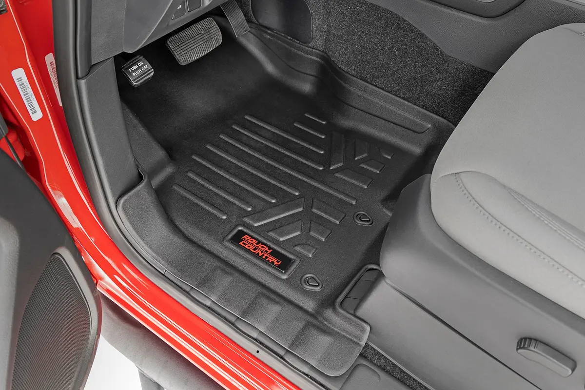 Rough Country Floor Mats | Front & Rear | Crew Cab | Nissan Frontier 2Wd/4Wd (2008-2021) 1