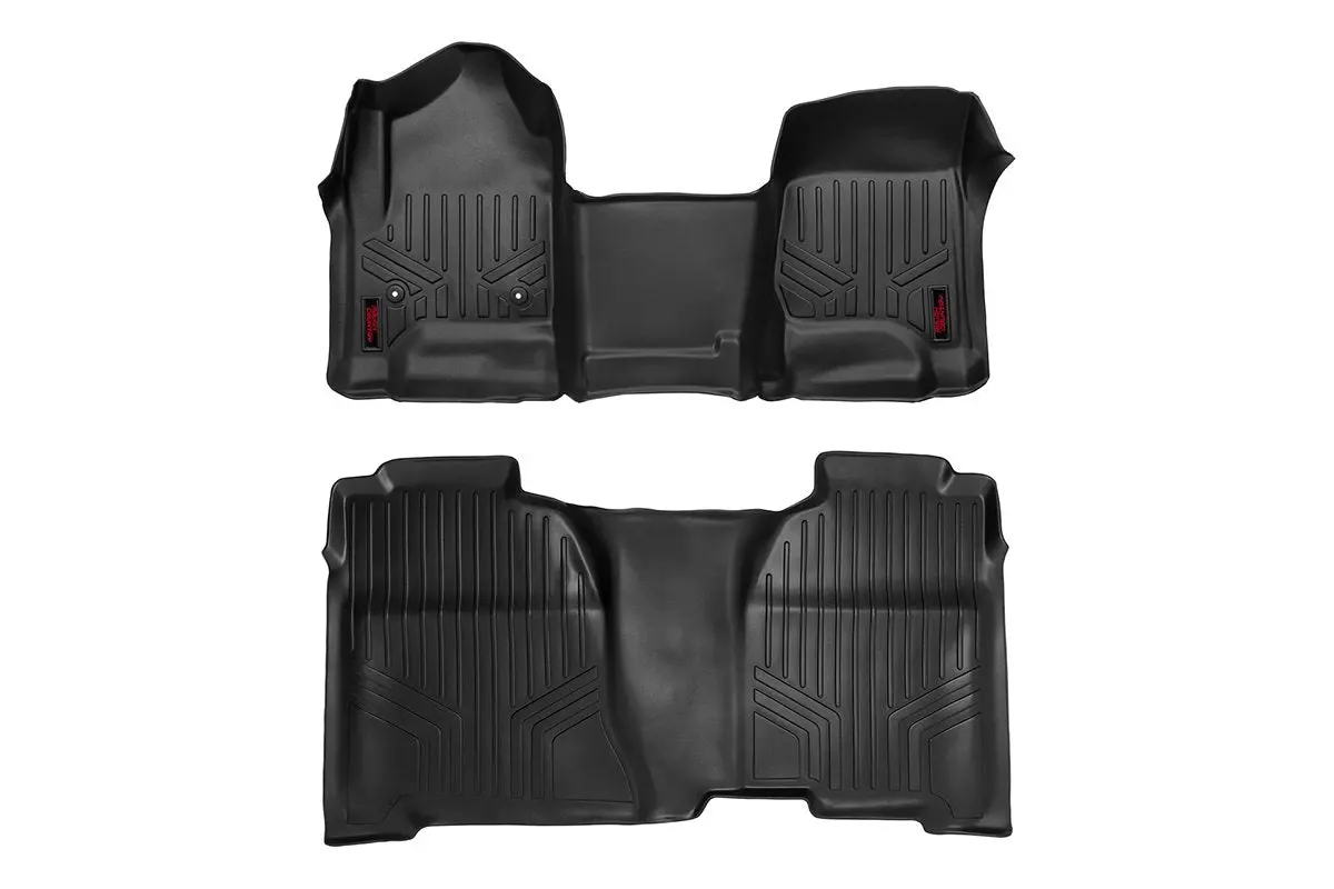 Rough Country Floor Mats | Front & Rear | Over Hump | Crew Cab | Chevy/Gmc 1500/2500Hd/3500Hd 2Wd/4Wd 1
