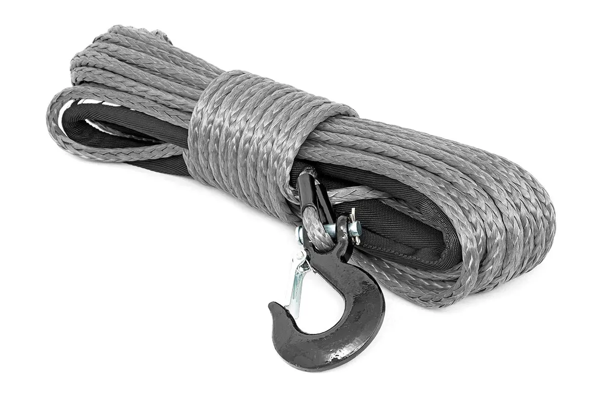 Rough Country Rs117 Winch Cable & Synthetic Rope - Synthetic, 16,000 Lbs. Pull Rating, 85 Ft. Line Length3/8 In. Line Diameter, Gray 1
