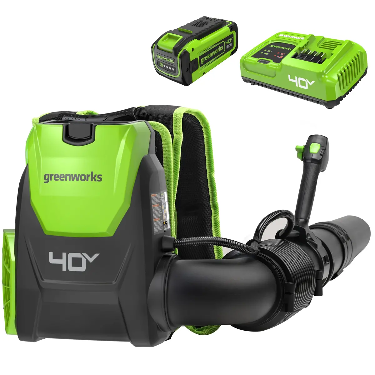 40V Gen 2 660 Cfm Cordless Battery Brushless Backpack Blower, 8.0 Ah Battery And Charger 1