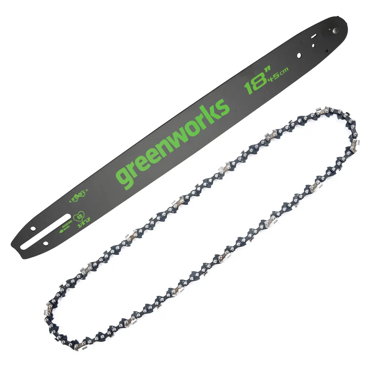 18" Replacement Chainsaw Bar And Chain Combo, 3/8" Pitch, .050" Chain Gauge And 62Dl 1