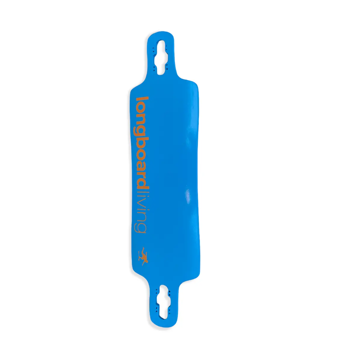 34” Longboard Living Drop Through Deck - Blue / Orange 1