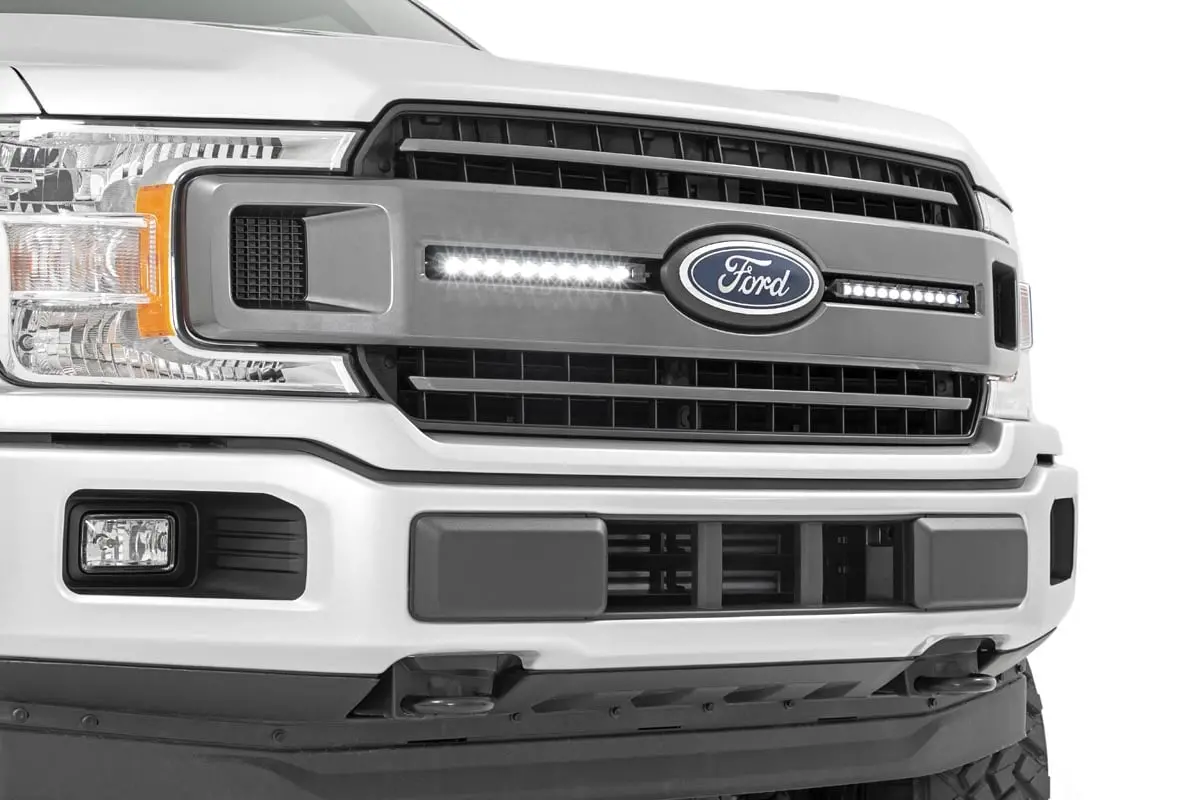 Rough Country Dual 10 Inch Led Grille Kit For 2018-2020 F-150 Xlt 1