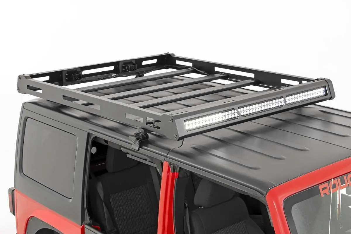 Rough Country Bolt On Roof Rack For 2007-2018 Jeep Wrangler Jk 1