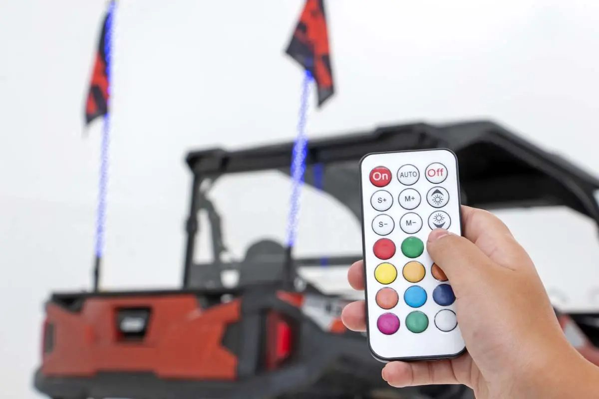 Rough Country 93004 Utv Whip Light - Multicolor, Sold As Pair 1