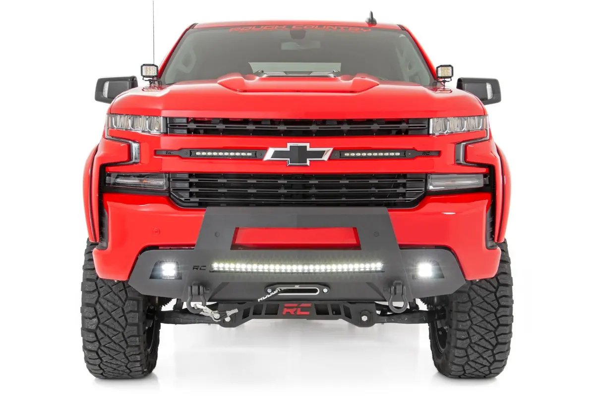 Rough Country 10805 Hidden Winch Bumper For 2019-2022 Chevy Silverado 1500 2Wd / 4 Wd 1