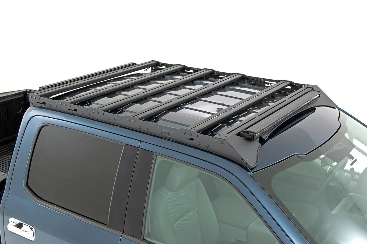 Rough Country Low Profile Led Roof Rack For 2015-2018 Ford F-150 Crew Cab 1