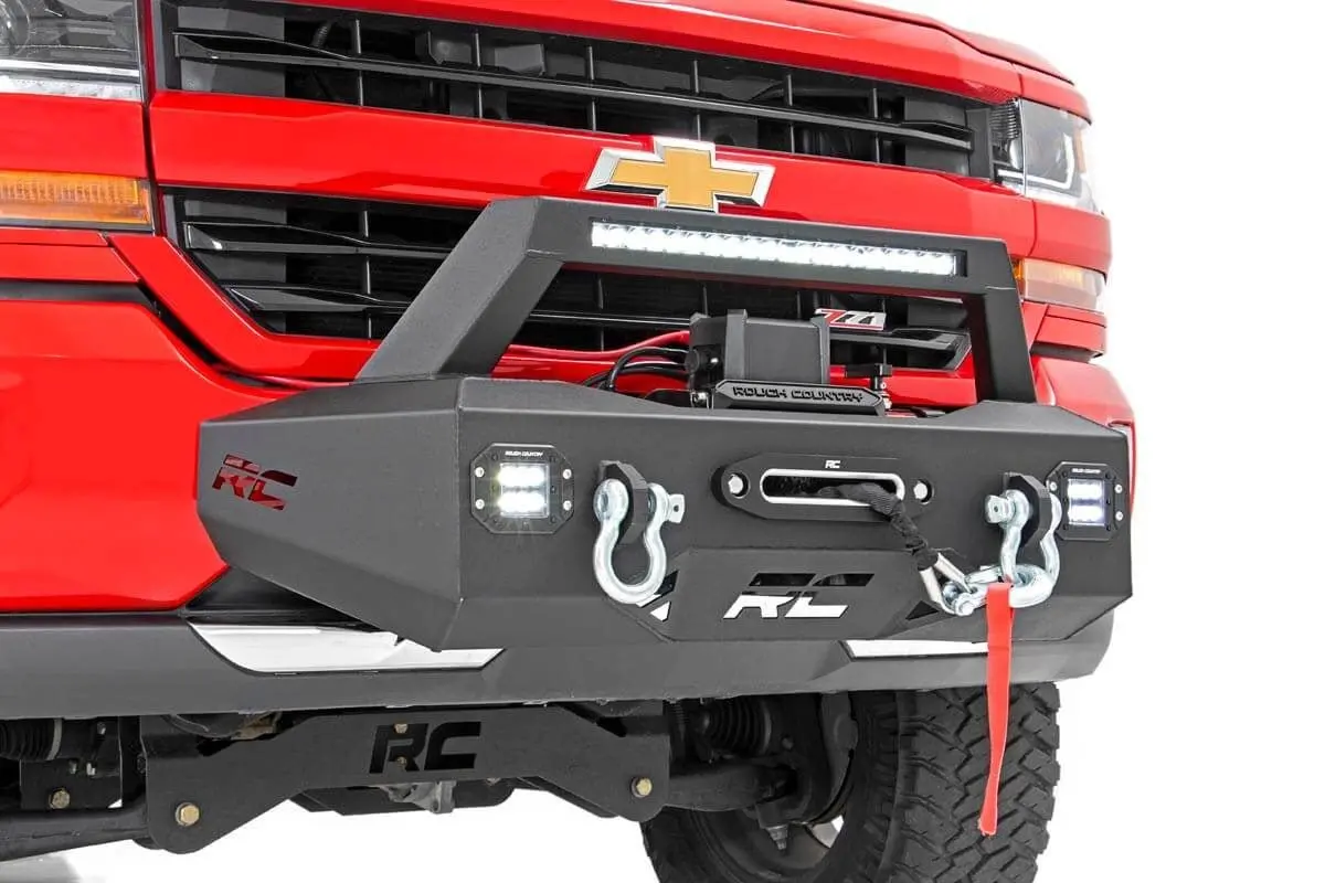 Rough Country Exo Winch Mount Kit For 2007-2019 Silverado 1500 2Wd/4Wd 1