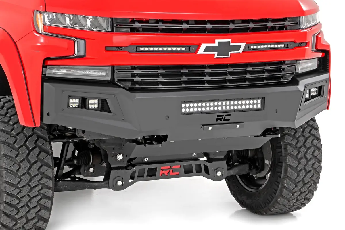 Rough Country 10757A High Clearance Led Front Bumper For 2019-2022 Silverado 1500 2