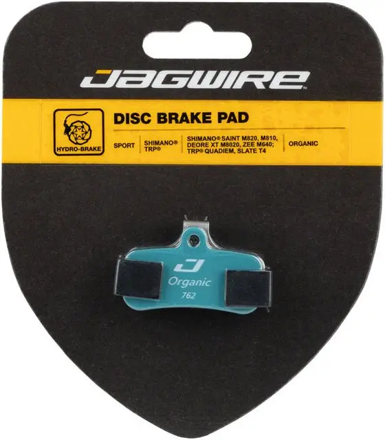 Jagwire Sport Organic Disc Brake Pads - For Shimano Deore Xt M8020, Saint M810/M820, And Zee M640 1