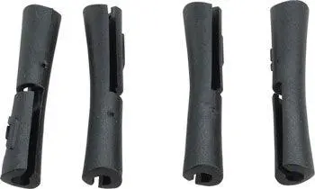 Jagwire Tube Tops 5G Frame Protectors - Black, Bag Of 4 1