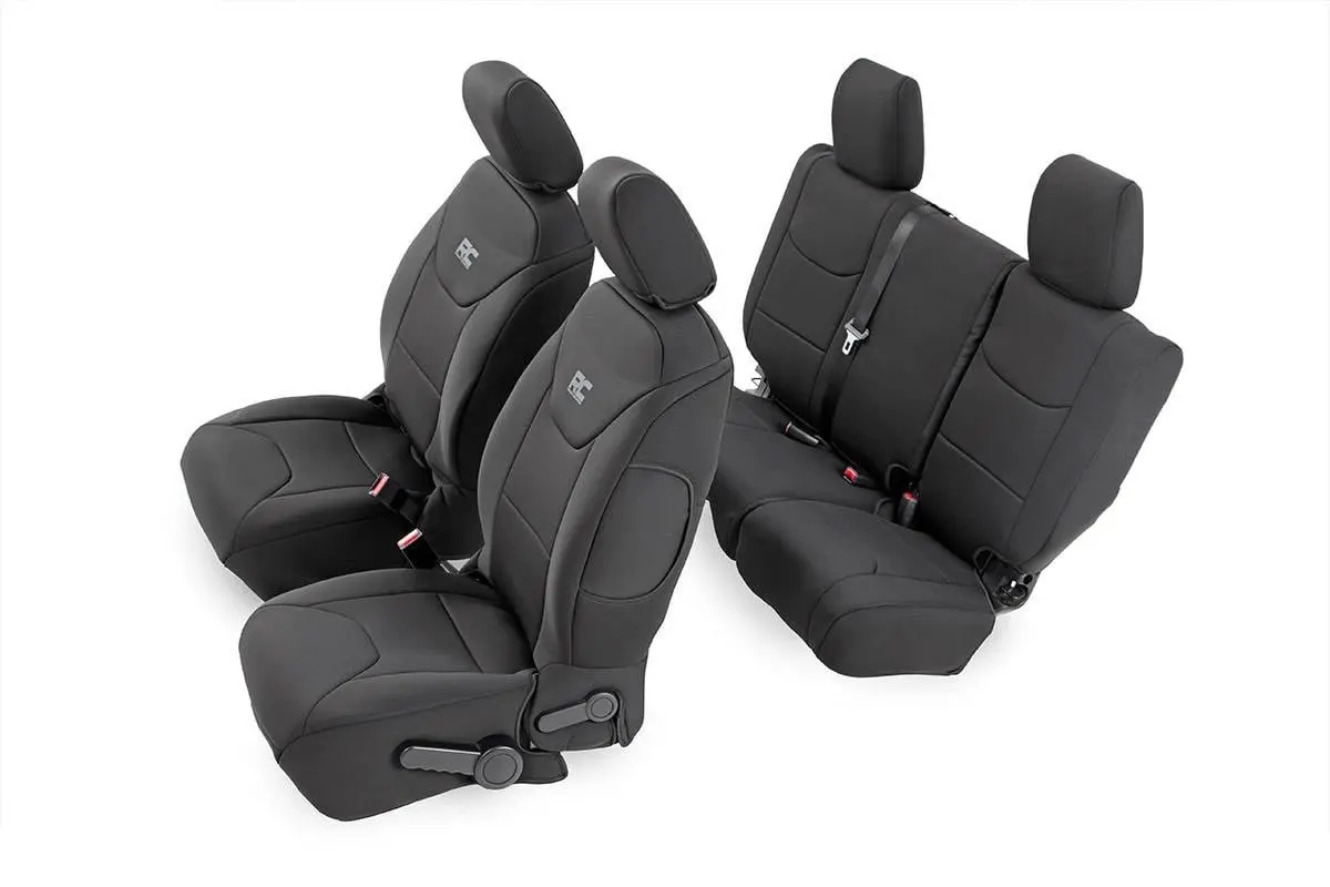 Rough Country Seat Covers | Front And Rear | Jeep Wrangler Jk Unlimited 4Wd (2011-2012) 1