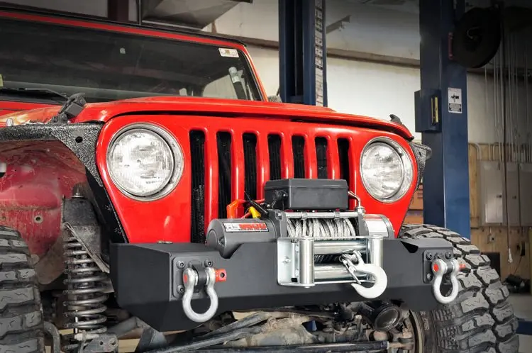 Rough Country 1012 Stubby Front Bumper For (87-06) Jeep Wrangler Yj Tj 1