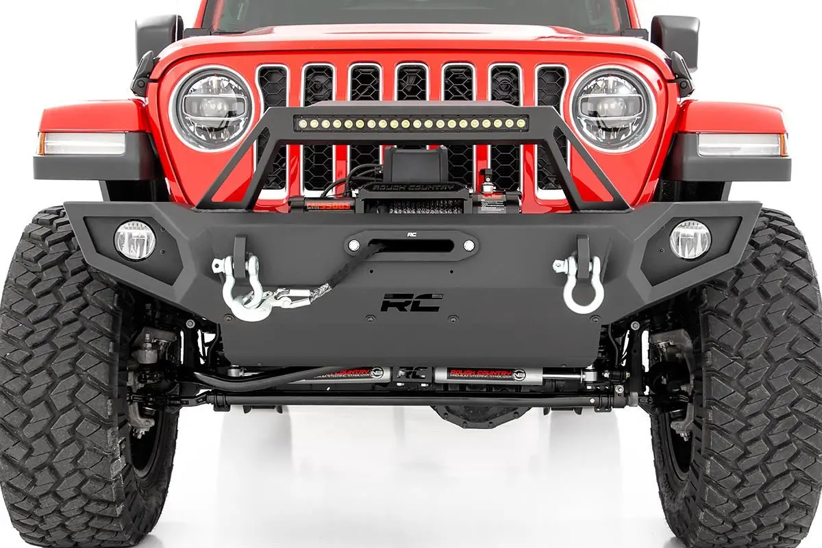 Rough Country Full Width Front Bumper For Jeep Wrangler Jk Jl & Gladiator Jt 1