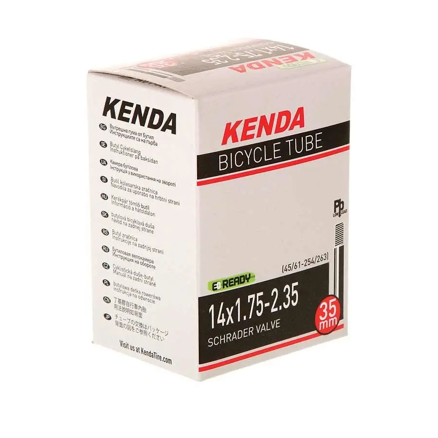 Kenda, Schrader, Tube, Schrader, Length: 35Mm, 14'', 1.75-2.35 Bicycle Tube 1