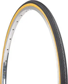 Kenda Street K35 Tire - 27 X 1-1/4, Clincher, Wire, Black/Tan, 22Tpi 1