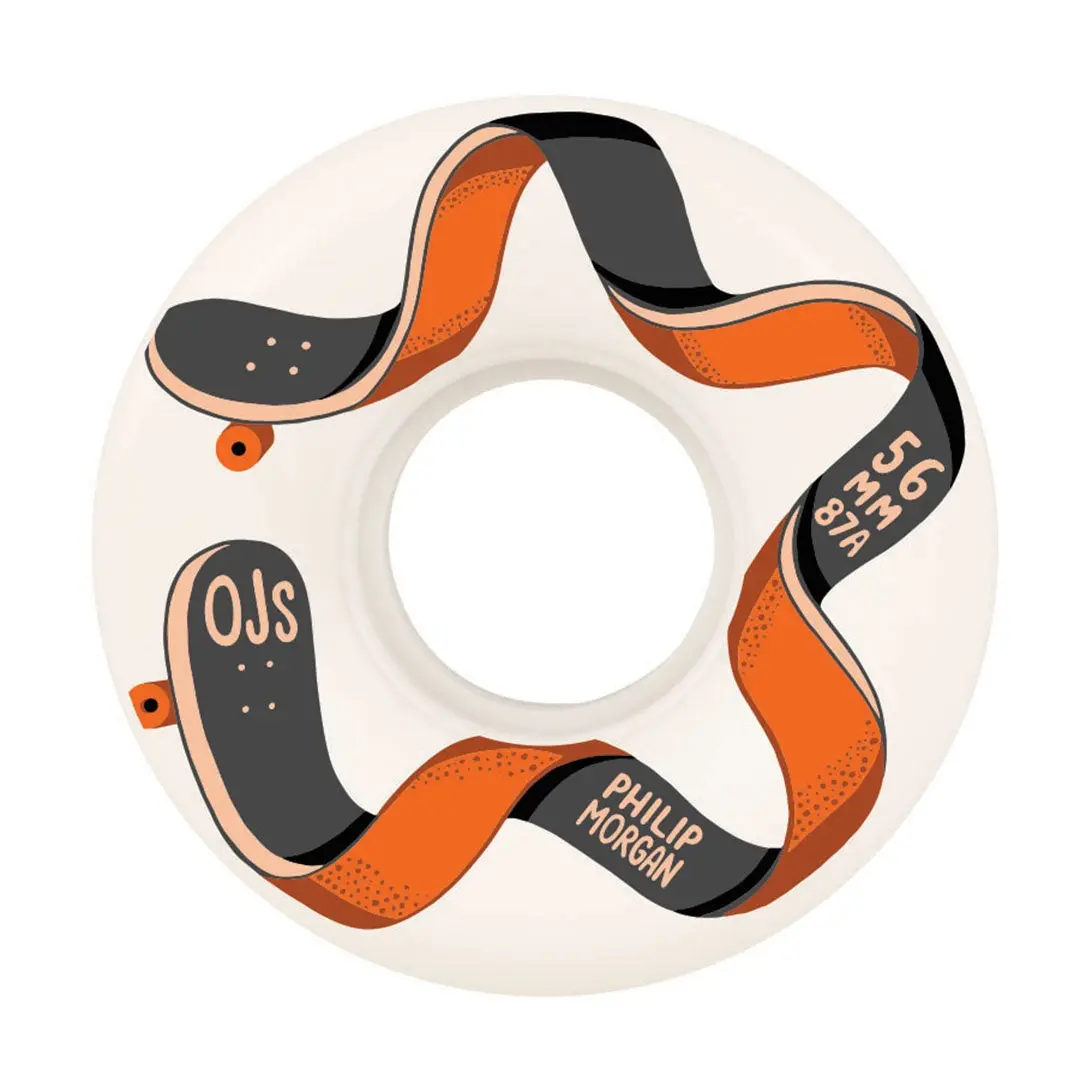 Ojs Star Keyframe 87A Wheels - White 1