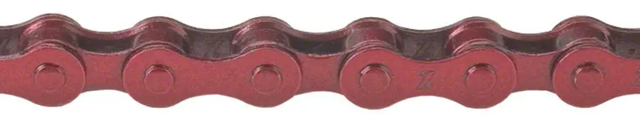 Kmc Z410 Chain - Single Speed 1/2" X 1/8", 112 Links, Red 1