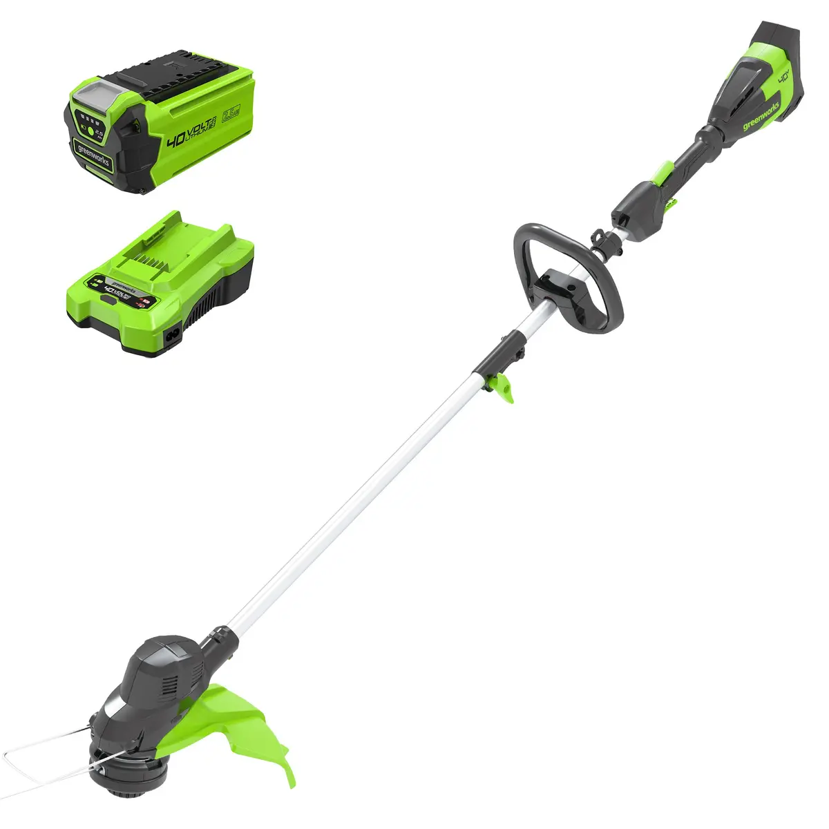 40V 15" Cordless Battery String Trimmer (Front Mount): 2.5 Ah Battery And Charger 1