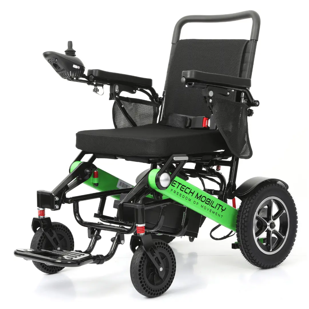 Limited Edition Lime Green Lightweight Electric Wheelchair | Freedom Pro St 1