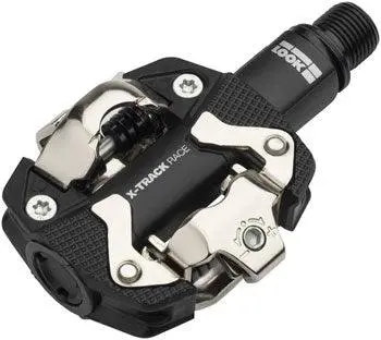 Look X-Track Race Pedals - Dual Sided Clipless, Chromoly, 9/16", Black 1