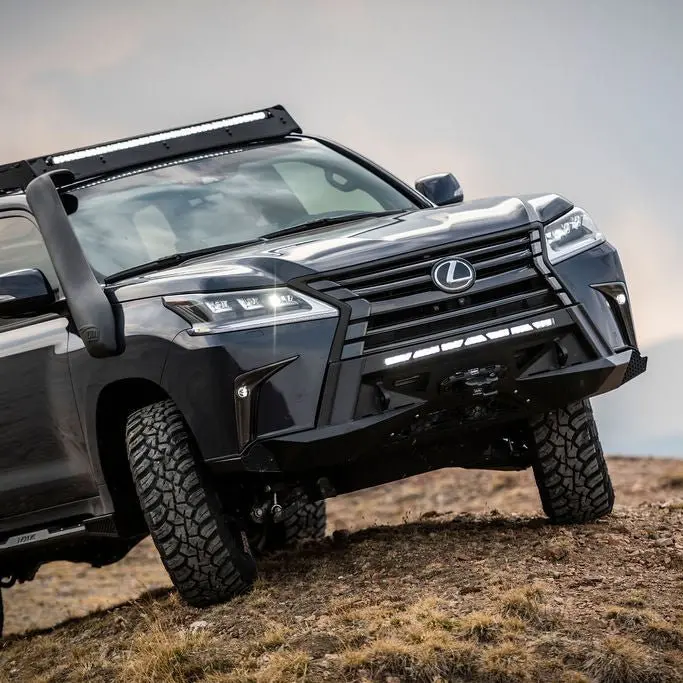 Cbi Offroad Covert Front Bumper For 2019-2021 Lexus Lx570- Black Satin Powder Coat 1