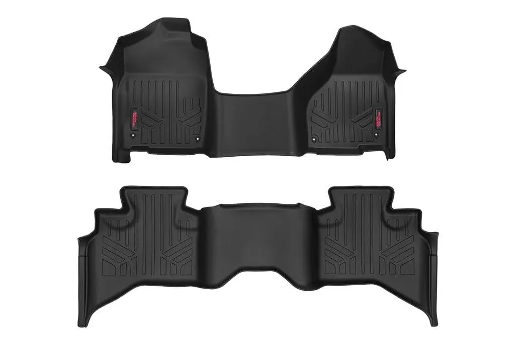 Rough Country Floor Mats | One Piece Front & Rear | Quad Cab | Ram 1500 (2012-2024 & Classic) 1
