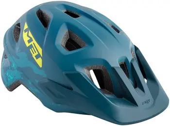 Met Eldar Mips Kids Helmet - Petrol Blue Camo, Matte, Youth 1