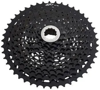 Microshift G11 Cassette - 11 Speed, 11-46T, Alloy Spider, Black, Ed Coated 1