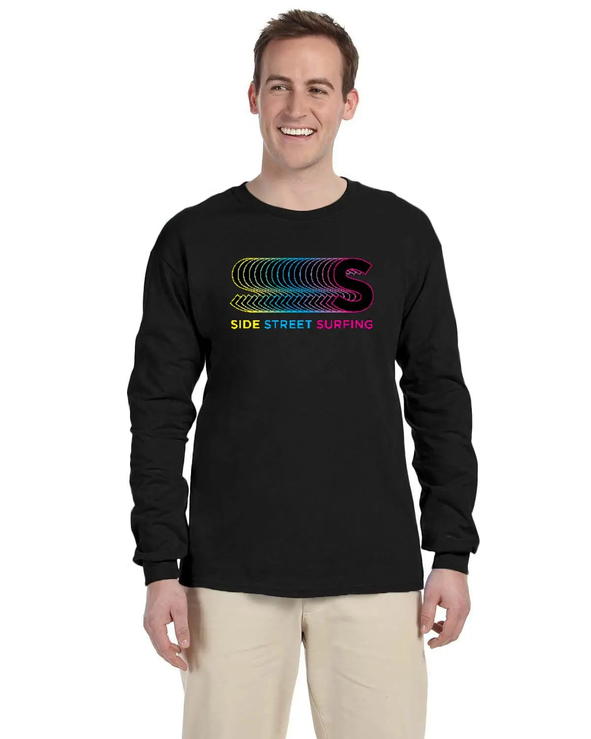 Side Street Surfing - Long Sleeve Shirt - Sss Print 1