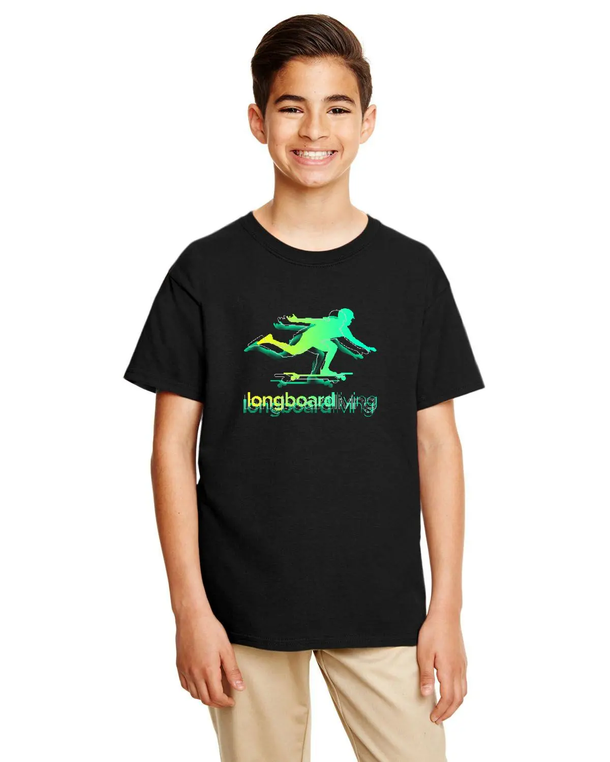 Longboard Living Stencil Shirt - Youth 1
