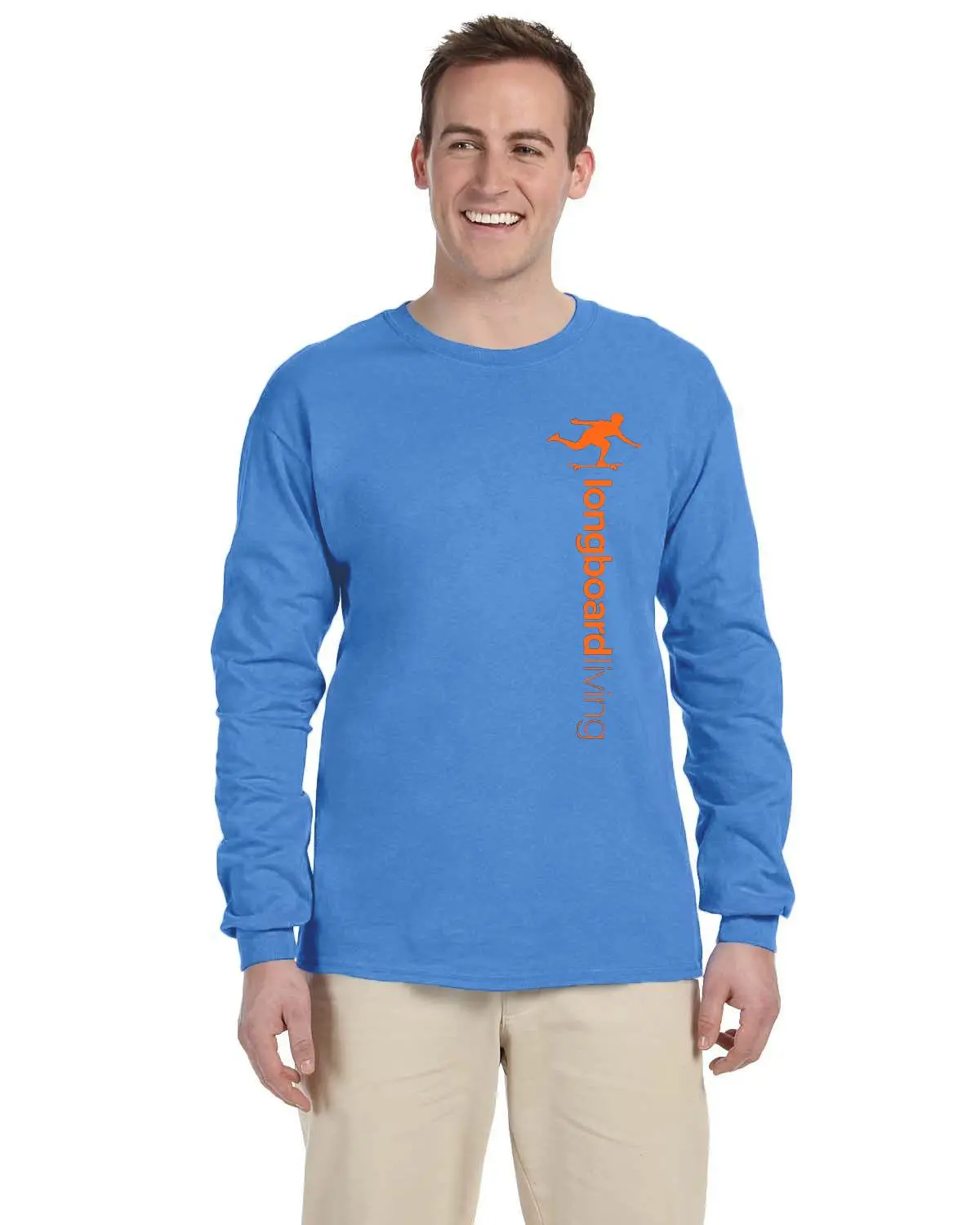 Longboard Living - Long Sleeve Vertical Print Shirt 1