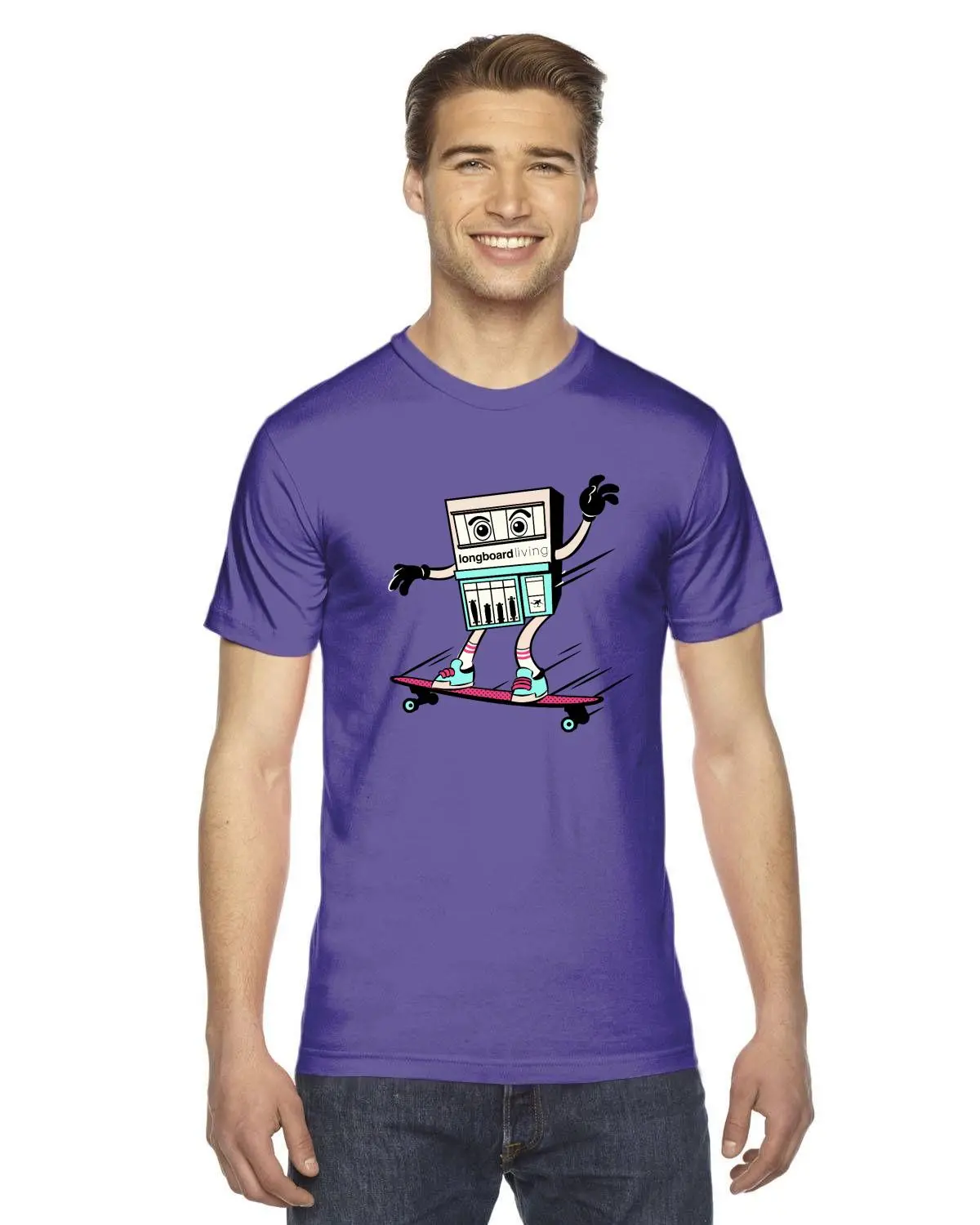 Skateboard Store - Purple Shirt 1