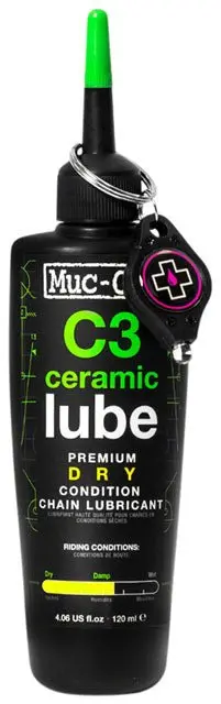 Muc-Off C3 Dry Ceramic Bike Chain Lube - 120Ml, Drip 1