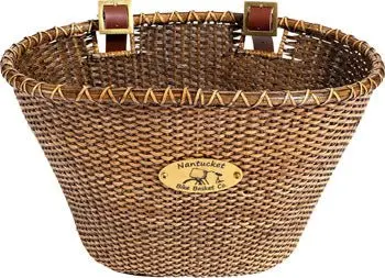 Nantucket Lightship Front Basket, Oval Shape Stained 1
