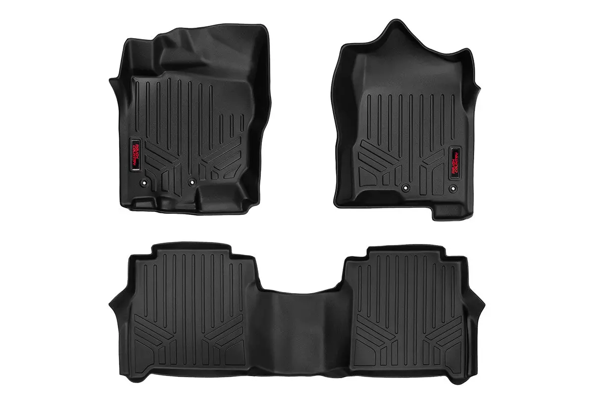 Rough Country Floor Mats | Front & Rear | Extended Cab | Chevy/Gmc 1500/2500Hd (2007-2014) 1