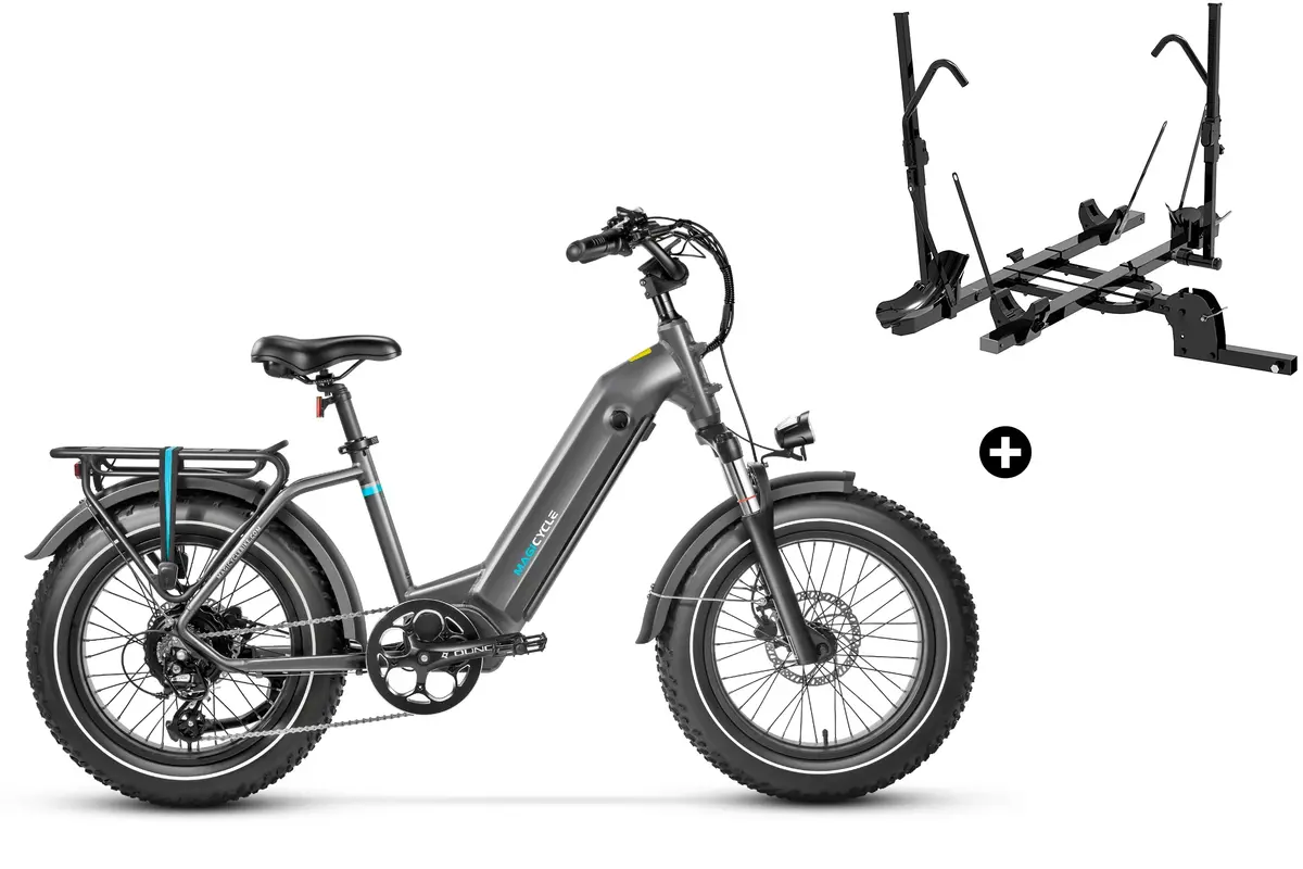 Bundle Sale - Magicycle Ocelot Pro E-Bike With A Hitch Bike Rack 2