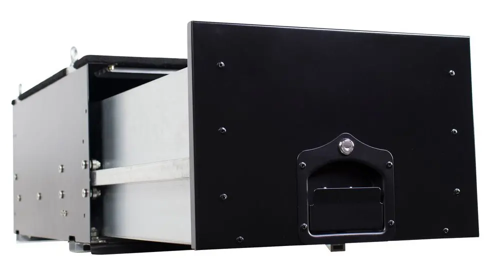 Overland Vehicle Systems 21010201 Trail Storage Hard Box - Black, Stainless Steel 1