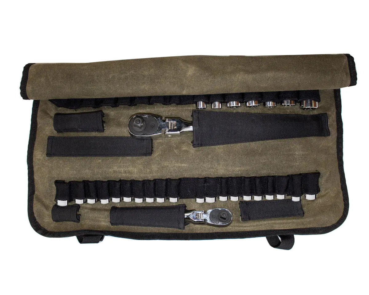 Overland Vehicle Systems 21089941 Trail Storage Soft Bag - Brown, Waxed Canvas 1